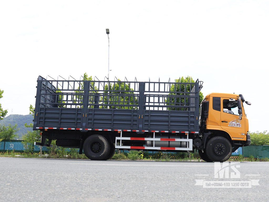 Dongfeng 19-тонный транспортный самосвал коробчатого типа с плоской полукабиной (260 л.с.) | Специальные экспортные грузовики 