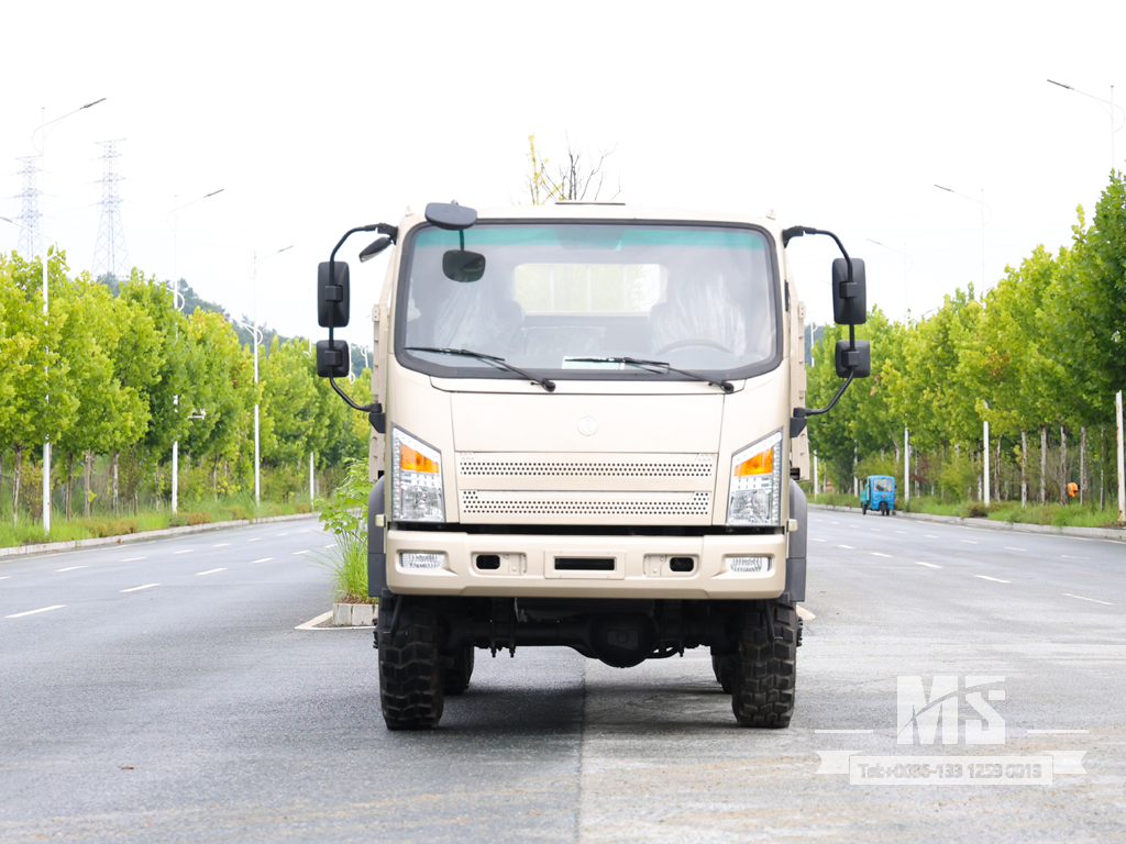 Dongfeng 7-тонный шестиколесный грузовой автомобиль с плоским носом Camel Grey (170 л.с.) | Специальные экспортные грузовики 