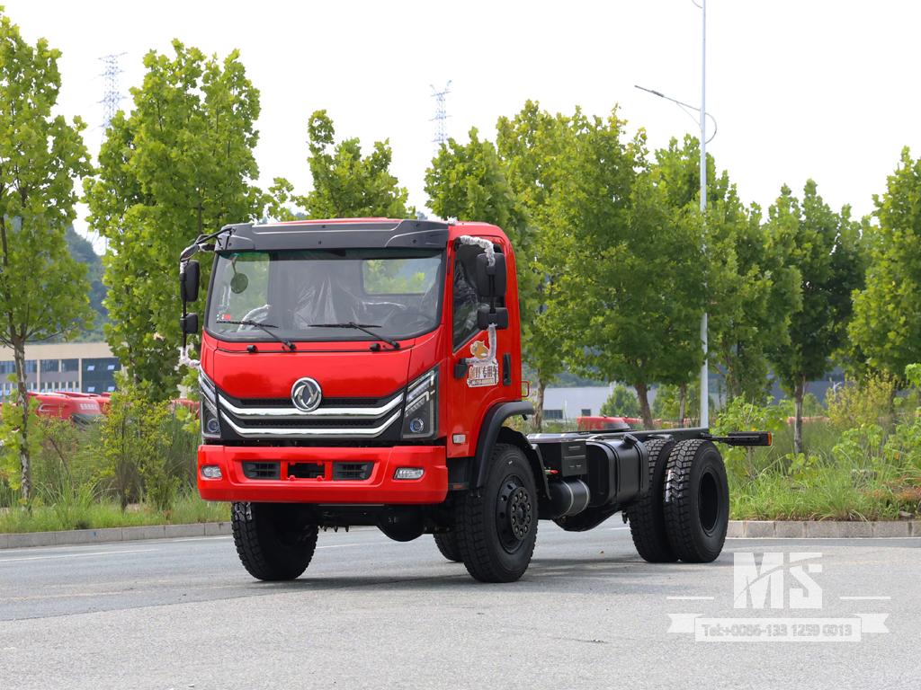Dongfeng 4×4 Шасси с плоской головкой_4*4 170 л.с. Обычное полноприводное шасси для грузовых автомобилей на продажу_ Специальное экспортное шасси 