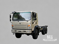 Dongfeng 6×6 EQ2082 Chassis_6*6 190hp Грузовик с плоской головкой Шестиколесное шасси на продажу_ Специальное шасси для экспортных грузовиков 