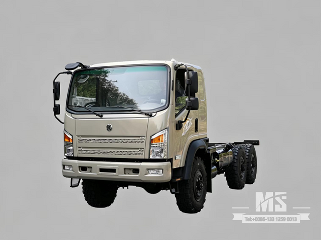 Dongfeng 6×6 EQ2082 Chassis_6*6 190hp Грузовик с плоской головкой Шестиколесное шасси на продажу_ Специальное шасси для экспортных грузовиков 