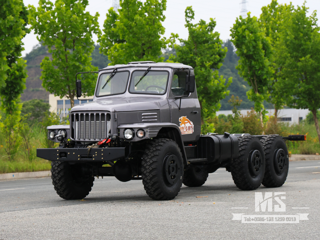 Dongfeng 6×6 EQ2100 Шасси_6×6 Внедорожный грузовик с кабиной с двойным передним стеклом Шасси на продажу_ Специальное экспортное шасси 