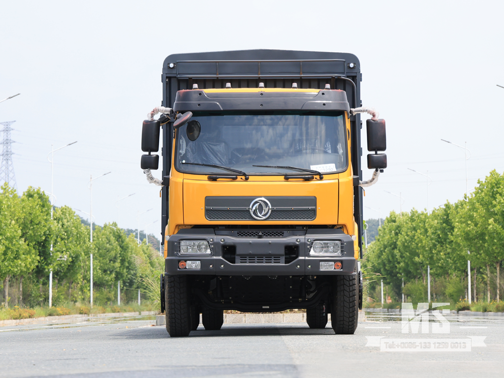 Dongfeng 19-тонный транспортный самосвал коробчатого типа с плоской полукабиной (260 л.с.) | Специальные экспортные грузовики 