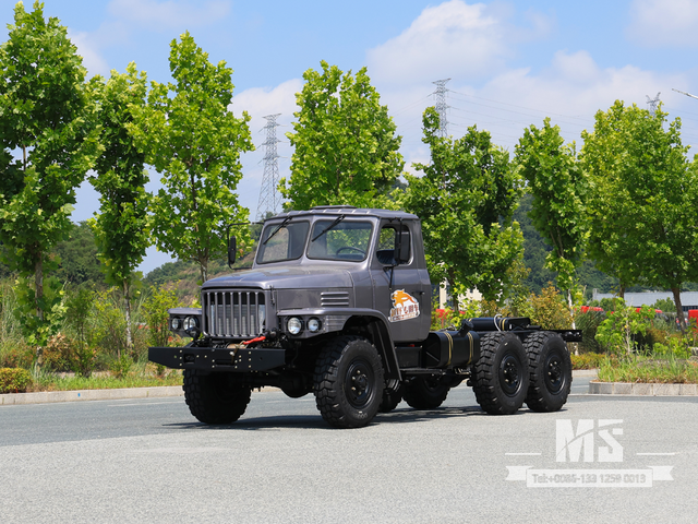 Dongfeng 6×6 Silver Grey EQ2082 Chassis_6*6 170HP Обычный шестиколесный грузовик для продажи_ Специальное экспортное шасси 