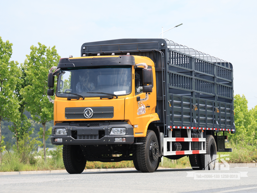 Dongfeng 19-тонный транспортный самосвал коробчатого типа с плоской полукабиной (260 л.с.) | Специальные экспортные грузовики 