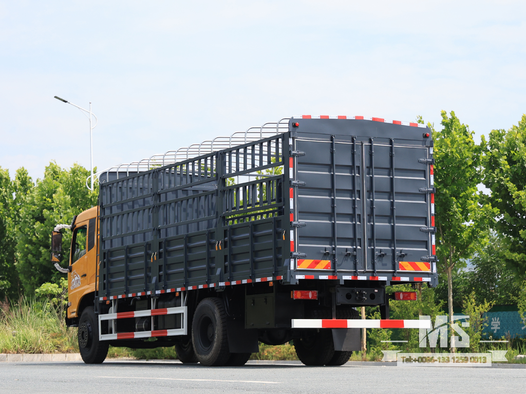 Dongfeng 19-тонный транспортный самосвал коробчатого типа с плоской полукабиной (260 л.с.) | Специальные экспортные грузовики 