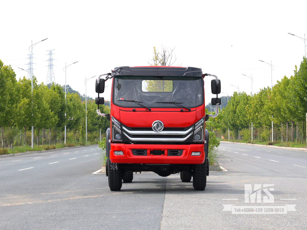 Dongfeng 4×4 Шасси с плоской головкой_4*4 170 л.с. Обычное полноприводное шасси для грузовых автомобилей на продажу_ Специальное экспортное шасси 