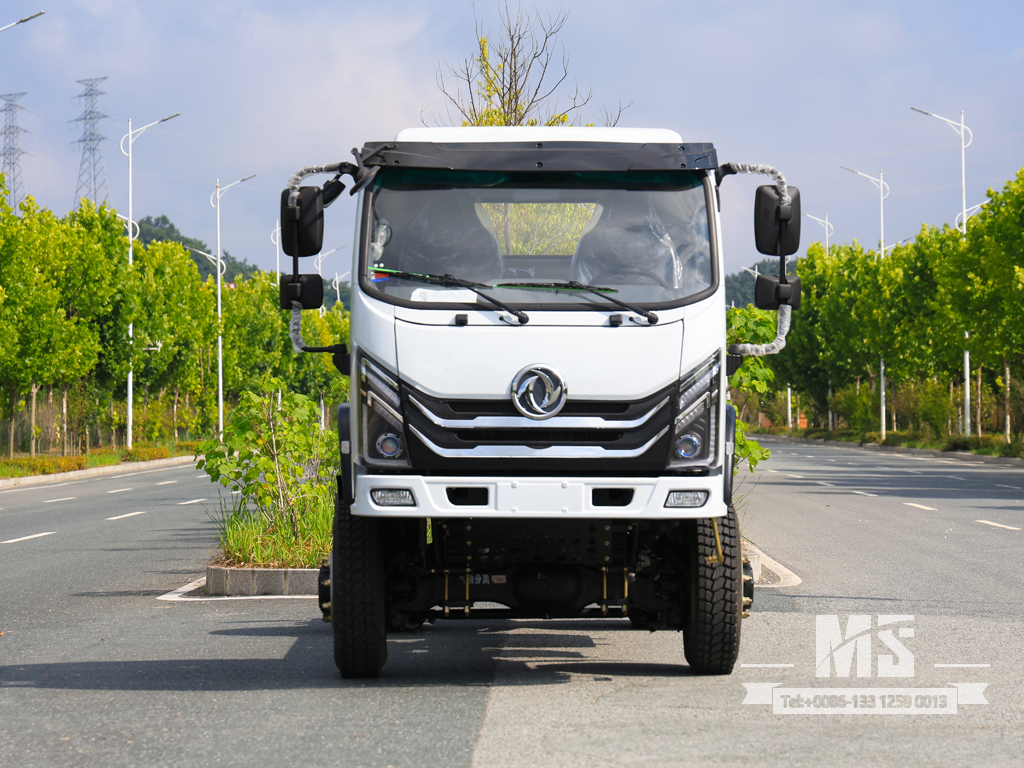Dongfeng 4×4 Шасси с плоской головкой_4*4 150 л.с. Обычное полноприводное шасси для грузовых автомобилей на продажу_ Специальное экспортное шасси 