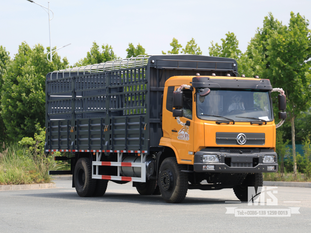 Dongfeng 19-тонный транспортный самосвал коробчатого типа с плоской полукабиной (260 л.с.) | Специальные экспортные грузовики 